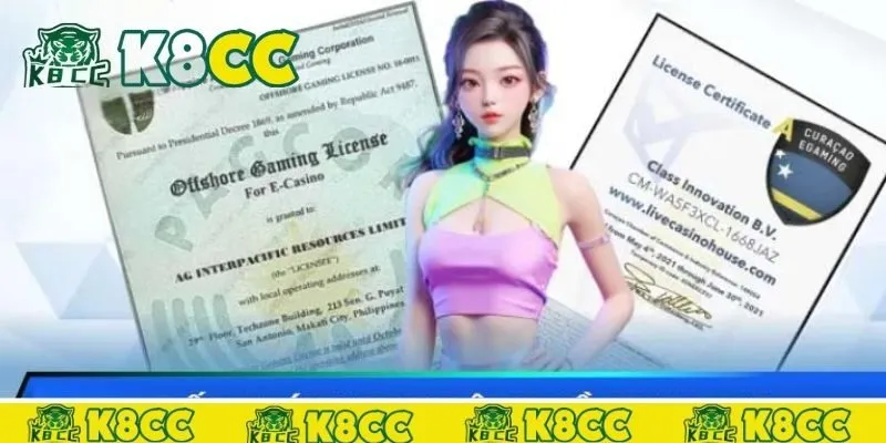 Những giấy phép hoạt động hợp pháp của K8CC